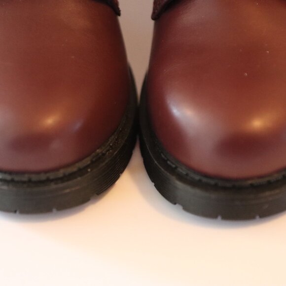 Time and Tru Combat style boots Lace and side zip reddish brown Size 6 - Picture 9 of 12